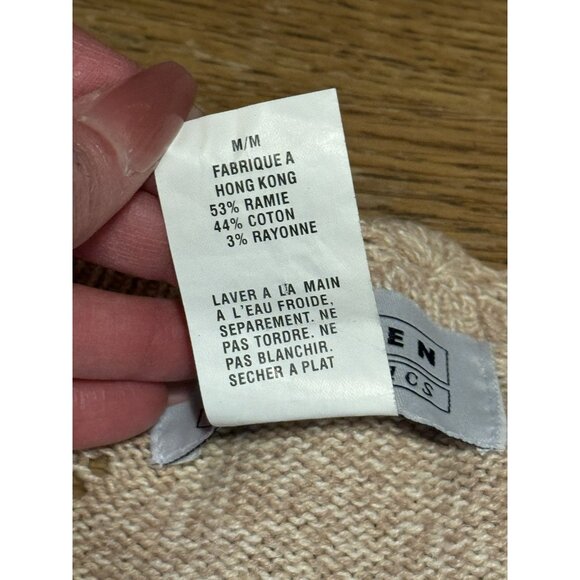 Jantzen Classics Cardigan Sweater Hand Embroidered Women Size Medium Floral VTG - Picture 9 of 15